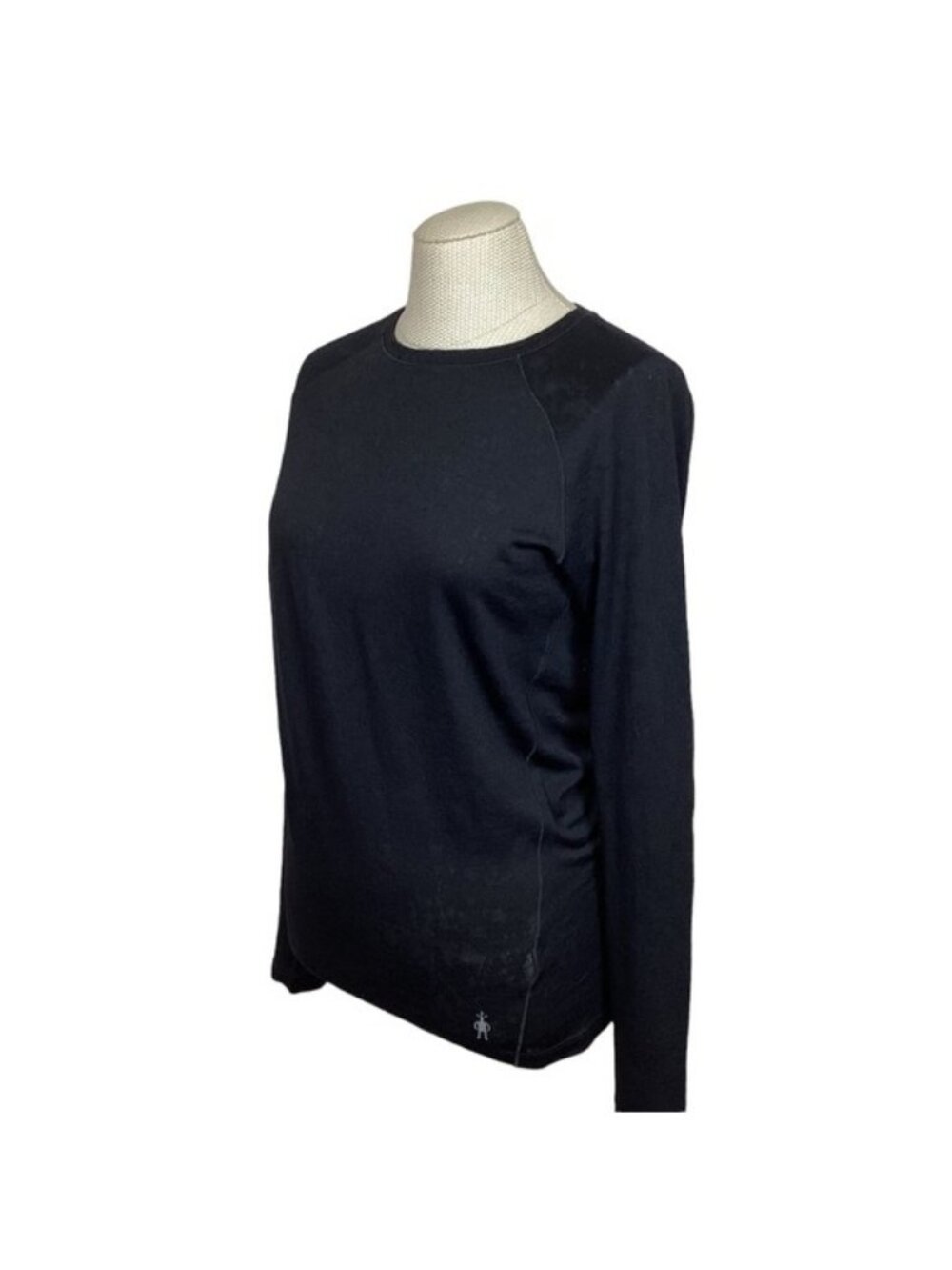 NEW Smartwool Merino 150 Lace BaseLayer Crew Top Black Long Sleeve Womens Medium